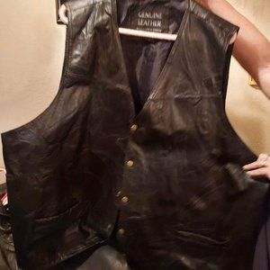 Leather vest